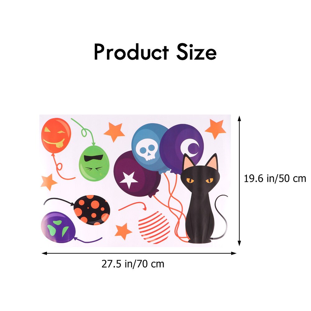 2 stuks halloween decoratie muurstickers raamstickers feestrekwisieten