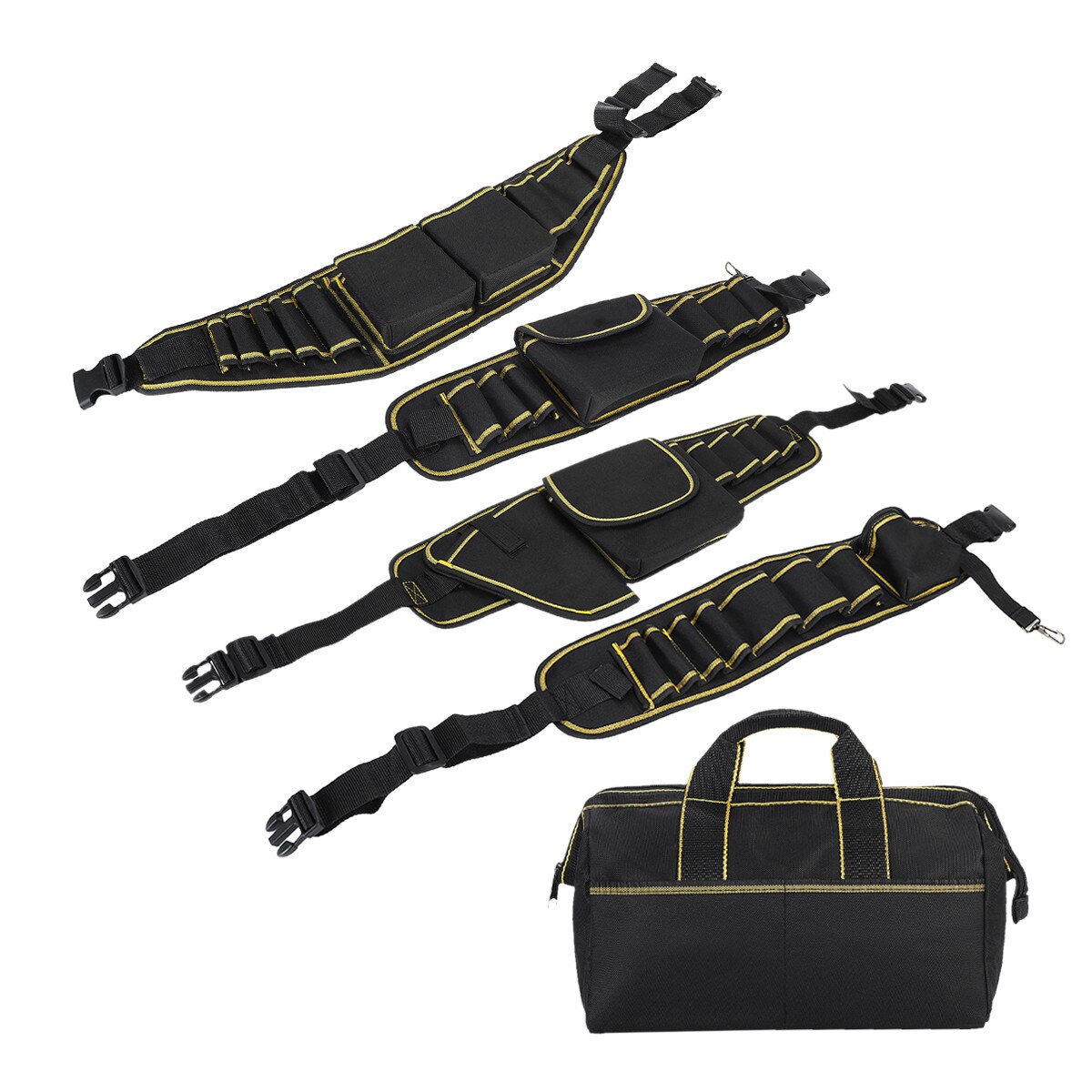 doersupp Multifunction Waist pack Tool Bag For Electrician Contractor Drill Screwdriver Utility Kit Storage Bags Handware Tool