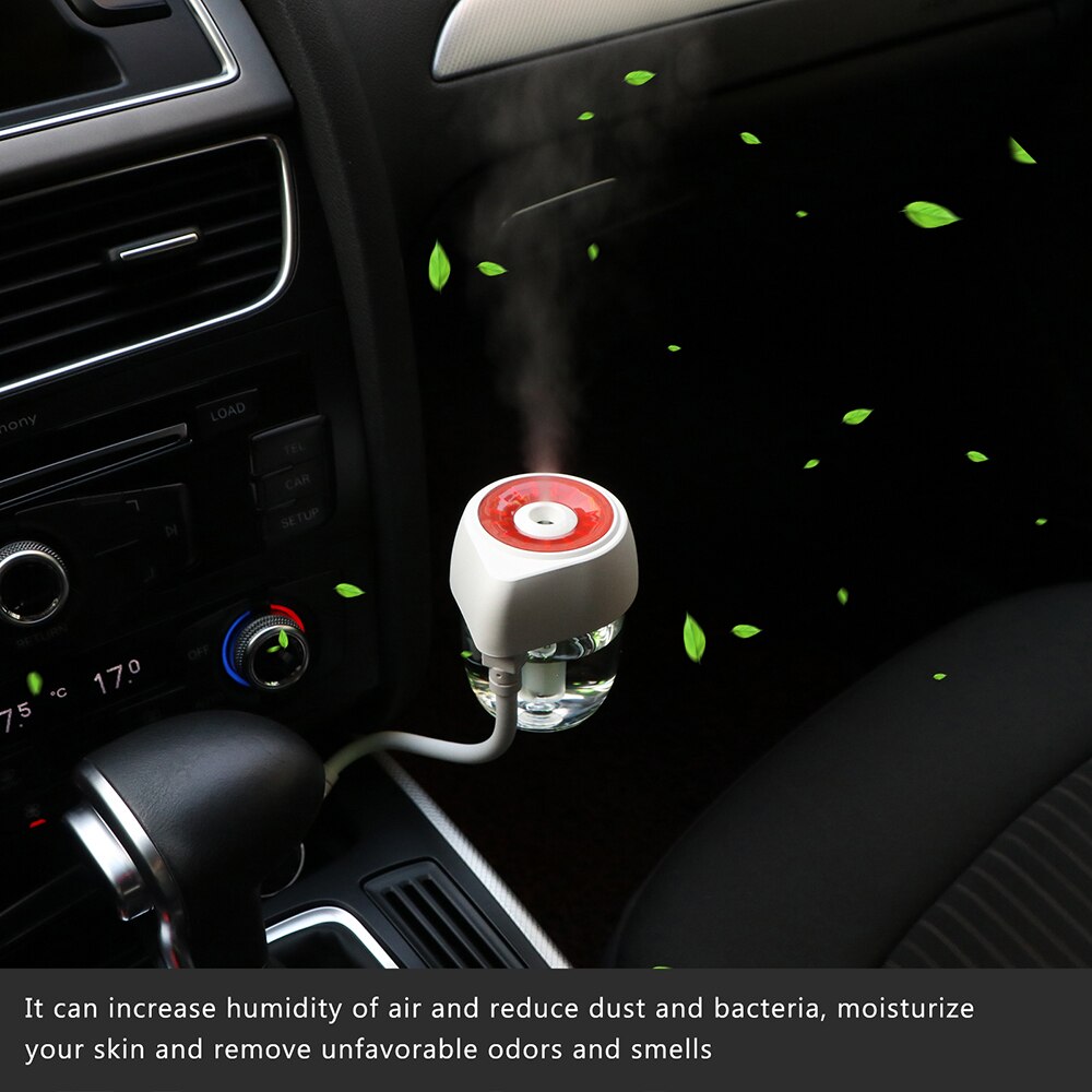Diffuseur d'air arôme électrique USB de 85ml | Portable, humidificateur d'air, brumisateur frais, avec 7 couleurs lumières pour maison et voiture