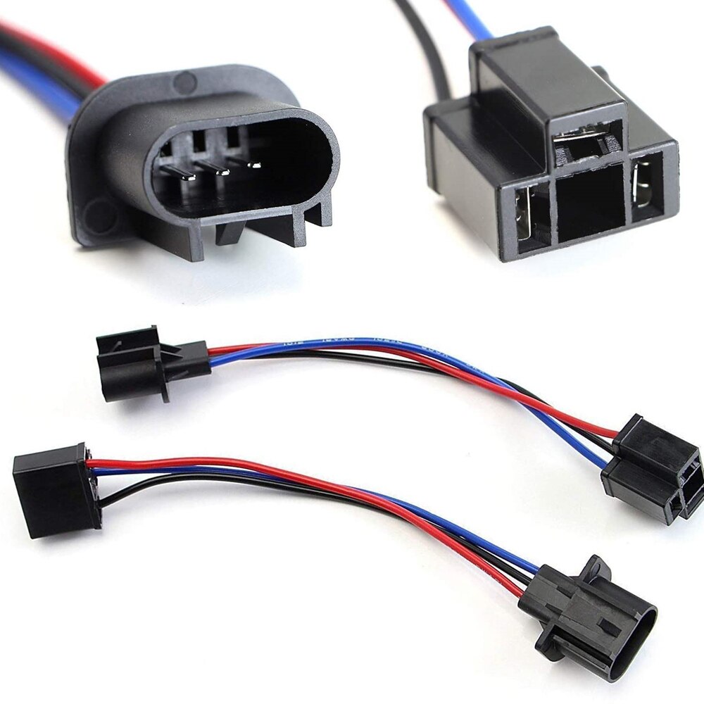 2pcs H4 9003 Male to H13 9008 Female Pigtail 7inch Led Headlight Conversion Cable Wiring Harness Adapters