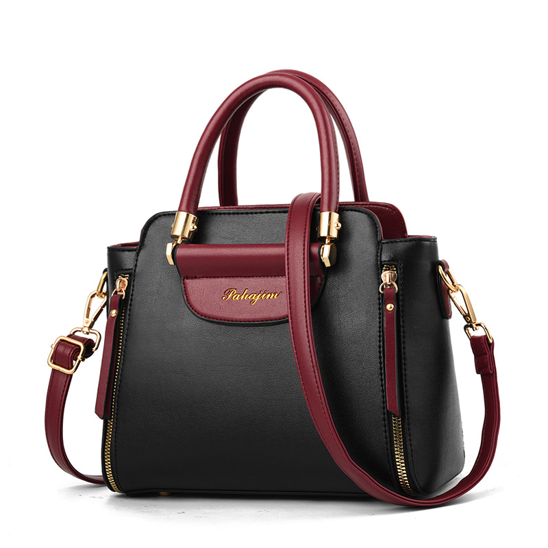 ZMQN Handtaschen frauen Getäfelten Feste Schulter Taschen Für Weibliche Hand Tasche Handtaschen Frauen Berühmte Marken PU Leder Kleine Tasche a846: Schwarz