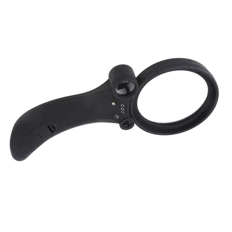 Magnifying Glass Hand‑Held 3 Lenses 3X LED Magnifier for Seniors Reading Printing Inspection Exploring
