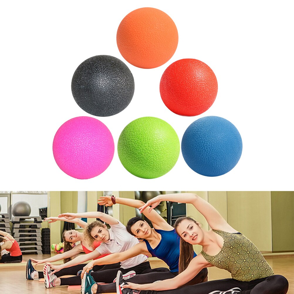 1pc lacrosse massageboll för myofascial release fitnessterapi gym relax träningshockeyboll för yoga