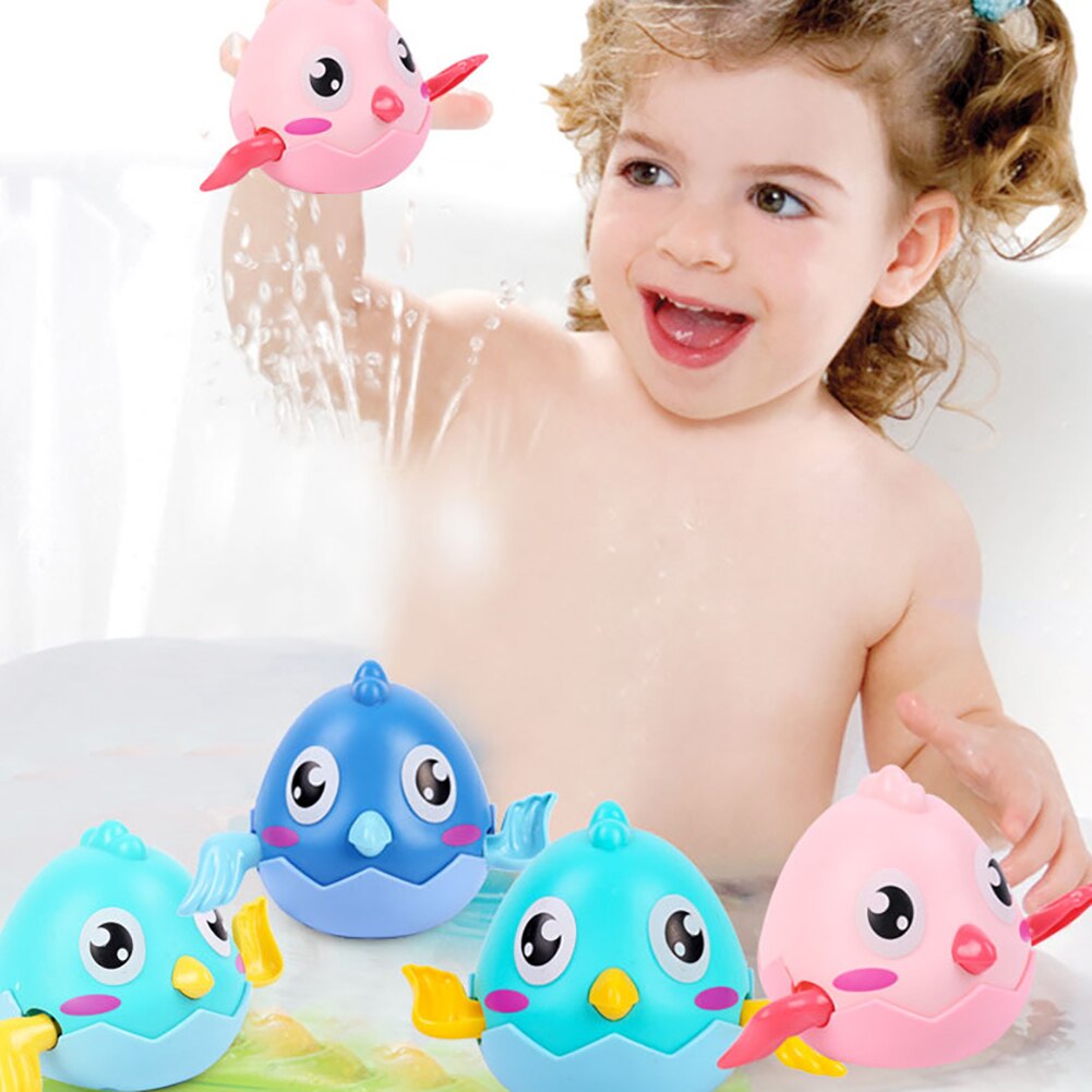 Cartoon-küken-babyparty-frühlings-uhrwerkspielzeug badezimmer-wasserspielspiel bauernhoftierdekorationen