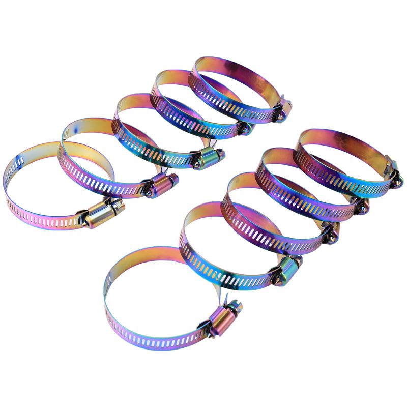 10X Rvs Fuel Line Pipe Slangklem Clip Drive Slangklem Wormwiel Clip Clamp Tube Voor Luchtslang waterleiding: 4063mm