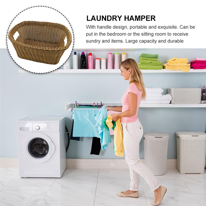 Wicker Woven Laundry Hamper Dirty Clothes Storage Basket Clothes Hamper Laundry Hamper Dirty Clothes Basket