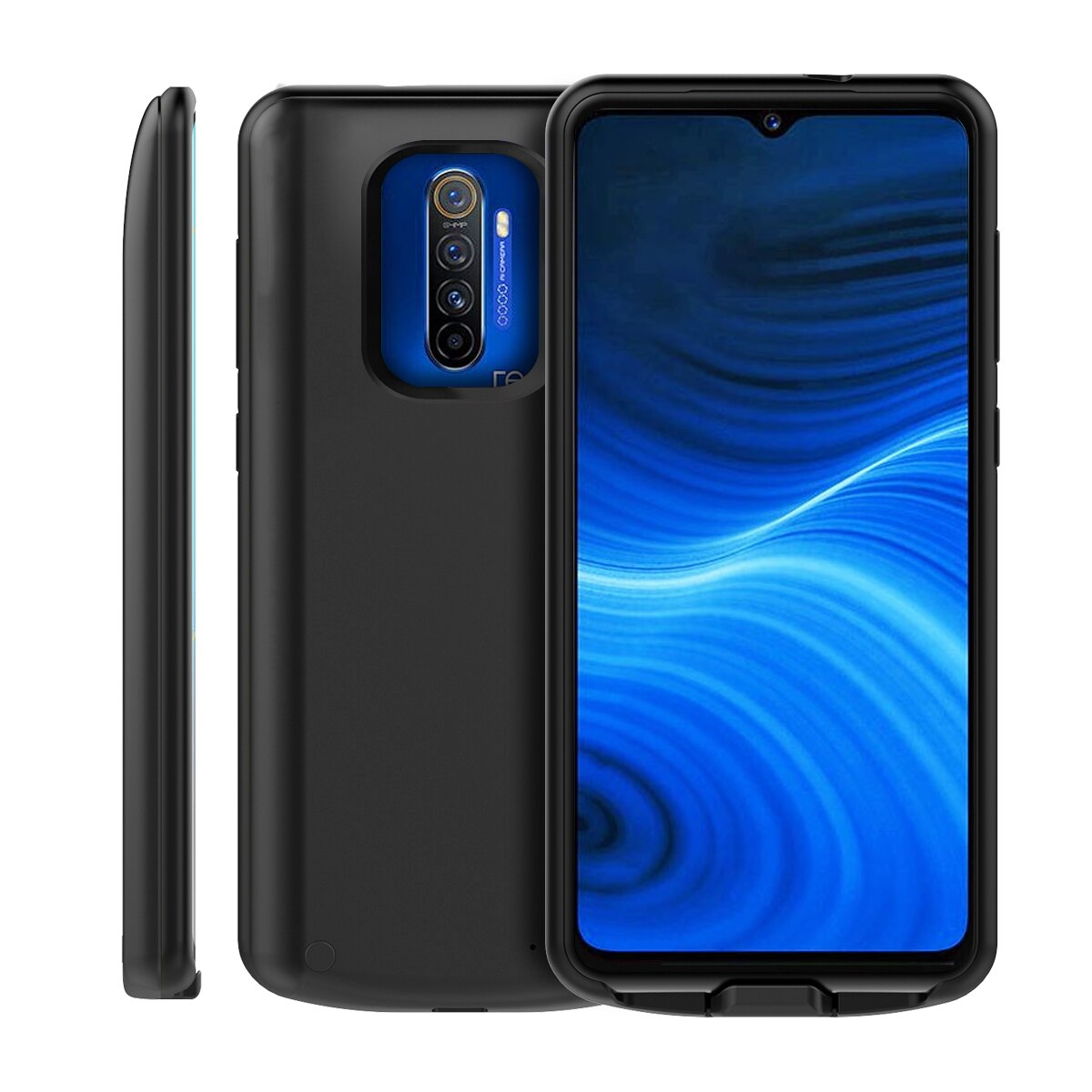 For Oppo Realme X2 Pro Case Battery Charger 6500mAh Extended Backup Power Bank Protective Cover Realme X2 Pro Battery Case