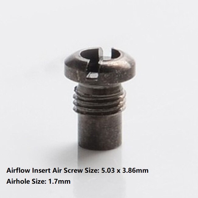 SXK Flusso D'aria Inserto Aria A Vite per Flash e Vapore Acqueo V4.5/V4.5S + RTA: Airhole 1.7mm black