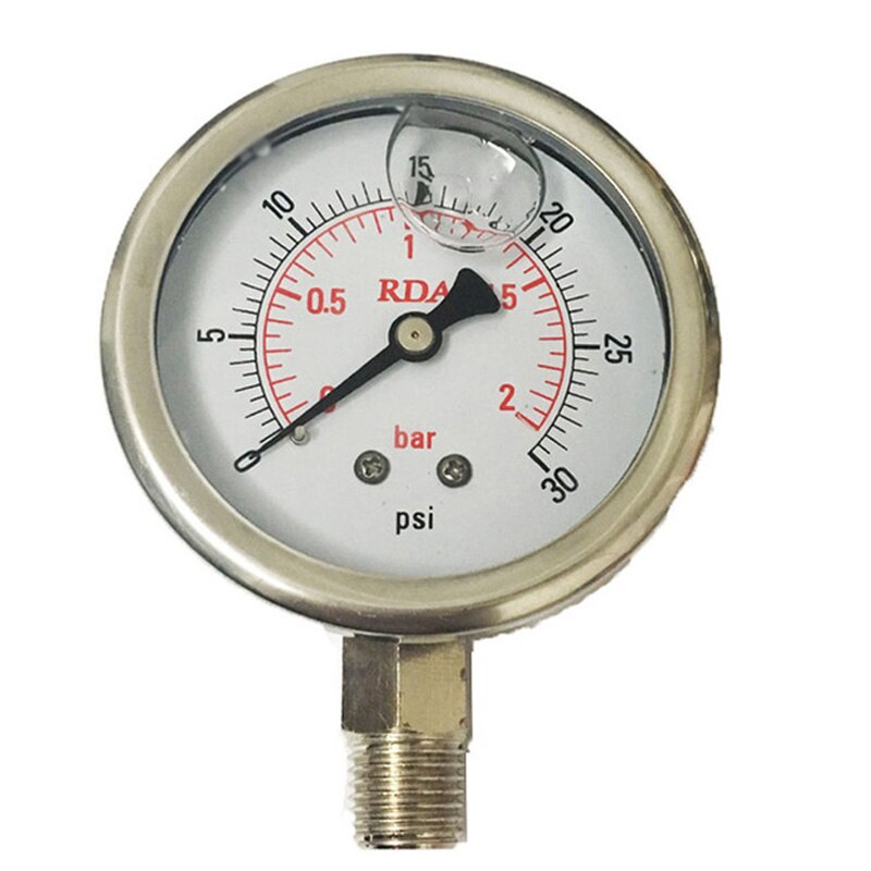 Sp 0-160 psi 11 bar 60mm 1/4 kierre radiaalinen ruostumattomasta teräksestä valmistettu manometri nesteellä täytetty painemittari ilma öljy vesi hydraulipaine
