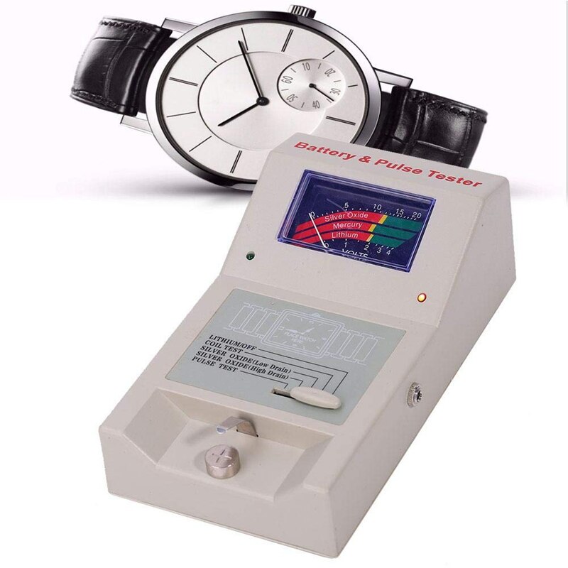 Ur batteri tester knapcelle, med aftagelig to-leder quick show batterier' sundhed velegnet til urmagere, ur reparation m