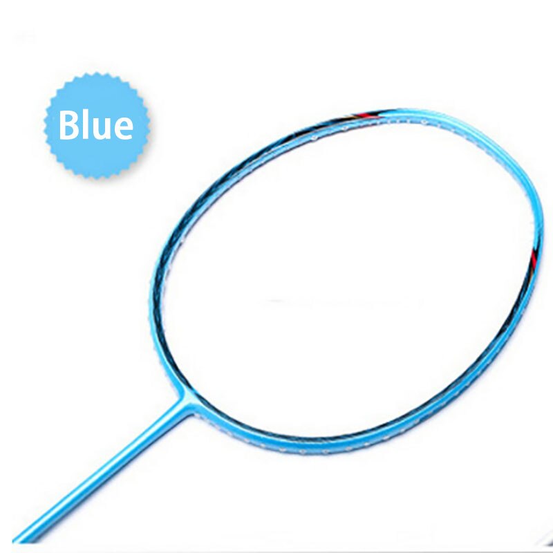 5U Badminton Racket Carbon G4 Ultralight Offensive Defensive Badminton Racket Racquet Training Sports With Bag: Blue