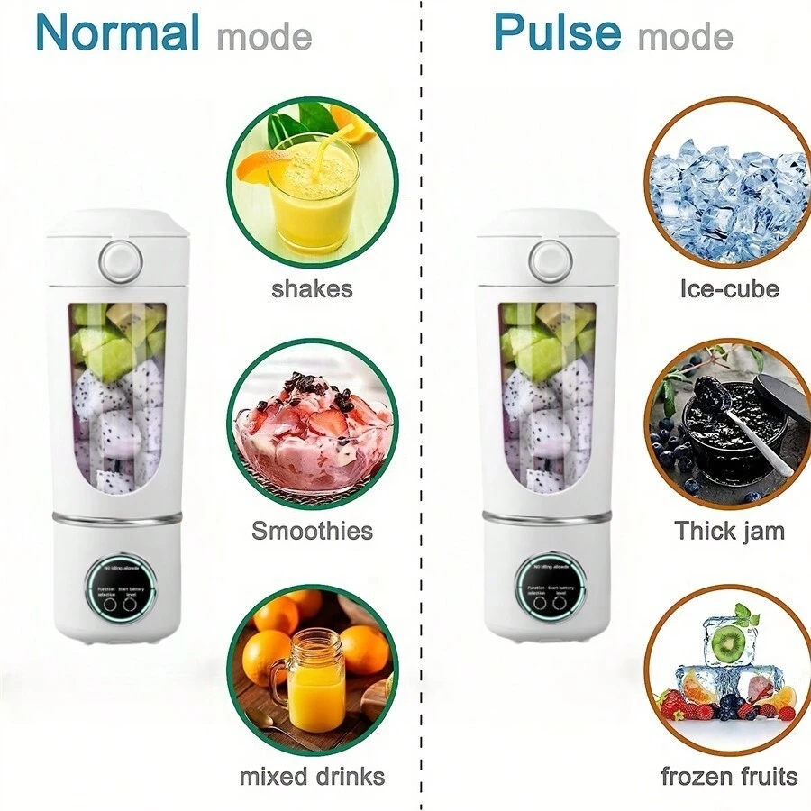Yeni Taşınabilir Meyve Suyu Yapıcı Shake ve Smoothie'ler için Blender 700 ML Dayanıklı Paslanmaz Sıkacakları Çelik Bıçaklar Blender Smoothie Taşınabilir