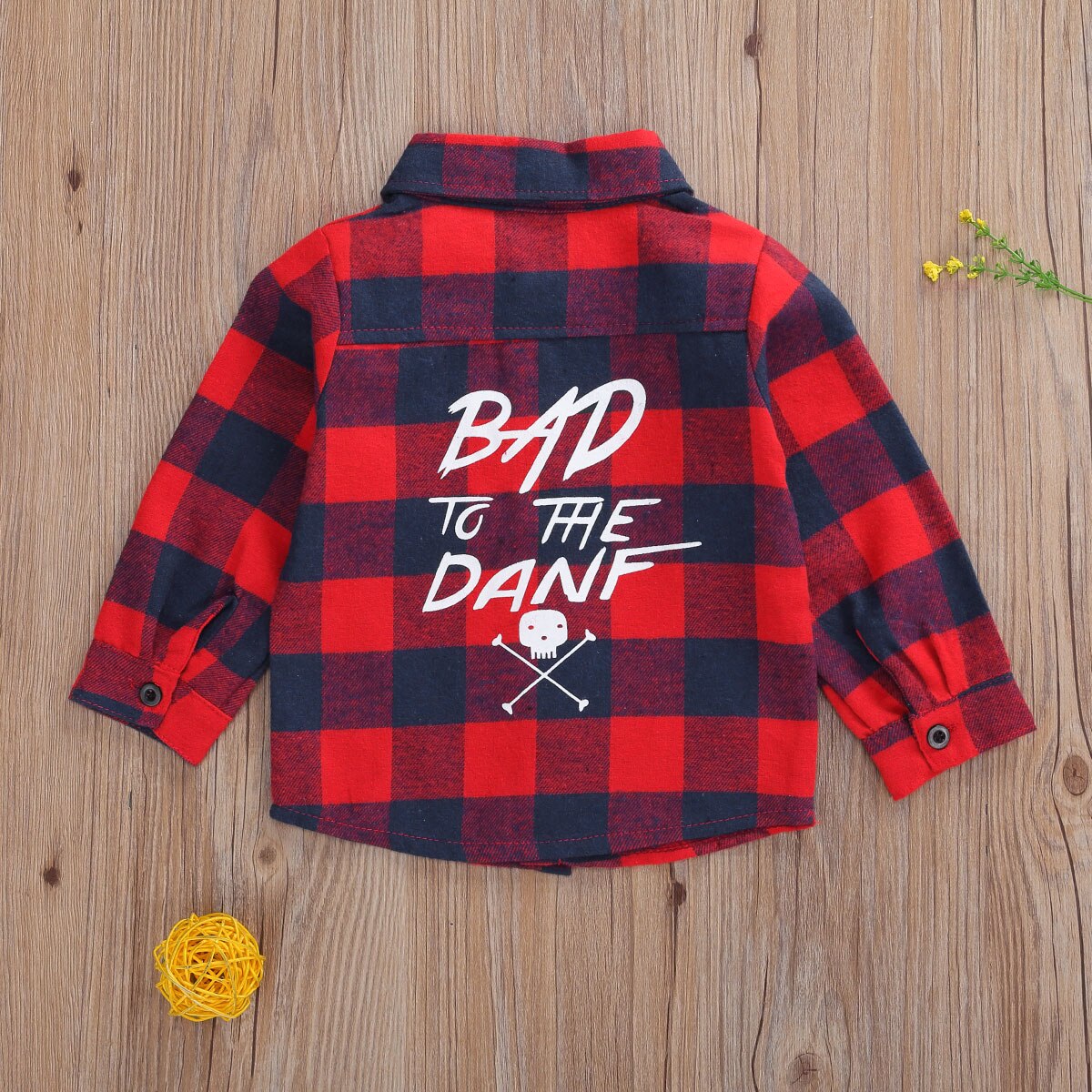 Jungen Kleinkind freundlicher Plaid Hemden Revers Nacken lang Ärmel Taste Nieder Spitzen