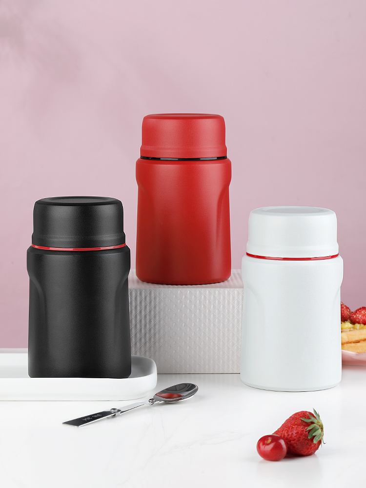 Food Flask Soup Container Small Office Portable Insulation Barrel Stainless Steel Adult Taper De Comida Food Packaging ED50TH