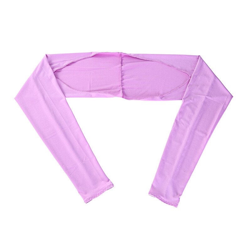 Cooling Sjaal Arm Mouwen Uv Bescherming Zon Protector Met Vinger Gat Voor Vrouwen Golfen Rijden Outdoor Activiteiten ED88: purple