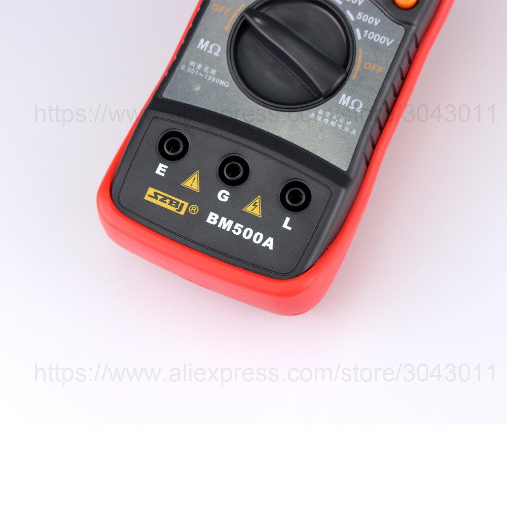 Digital Insulation Resistance Tests Resistance Meters 250V/500V/1000V Electrician tools 1999 Count Multimeter Megohmmeter Megger