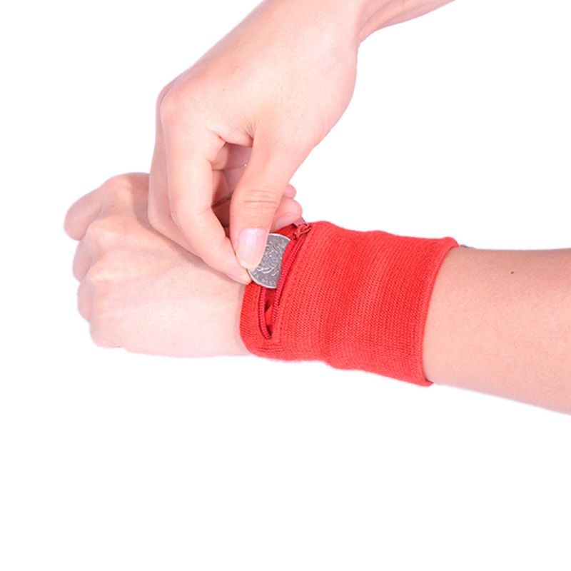 Handled plånbok påse band dragkedja löpning resor gym cykling säker sportväska