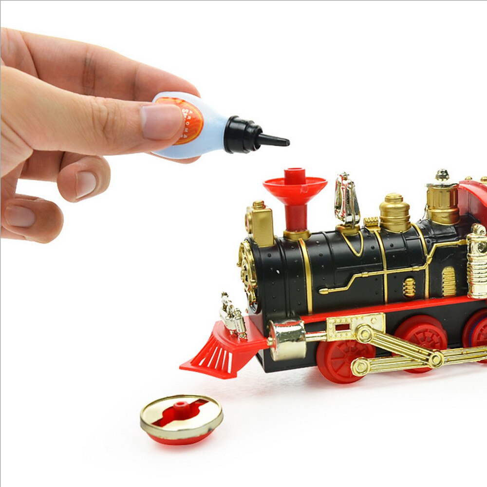 Radiostyret anti-stress dreng fjernbetjening transportbil elektrisk damp røg rc togsæt model sjovt legetøj barn  ye11.28