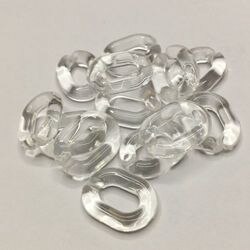 60 uds. Eslabones de cadena acrílicos accesorios de encanto DIY para hacer joyas 15*20mm: 1