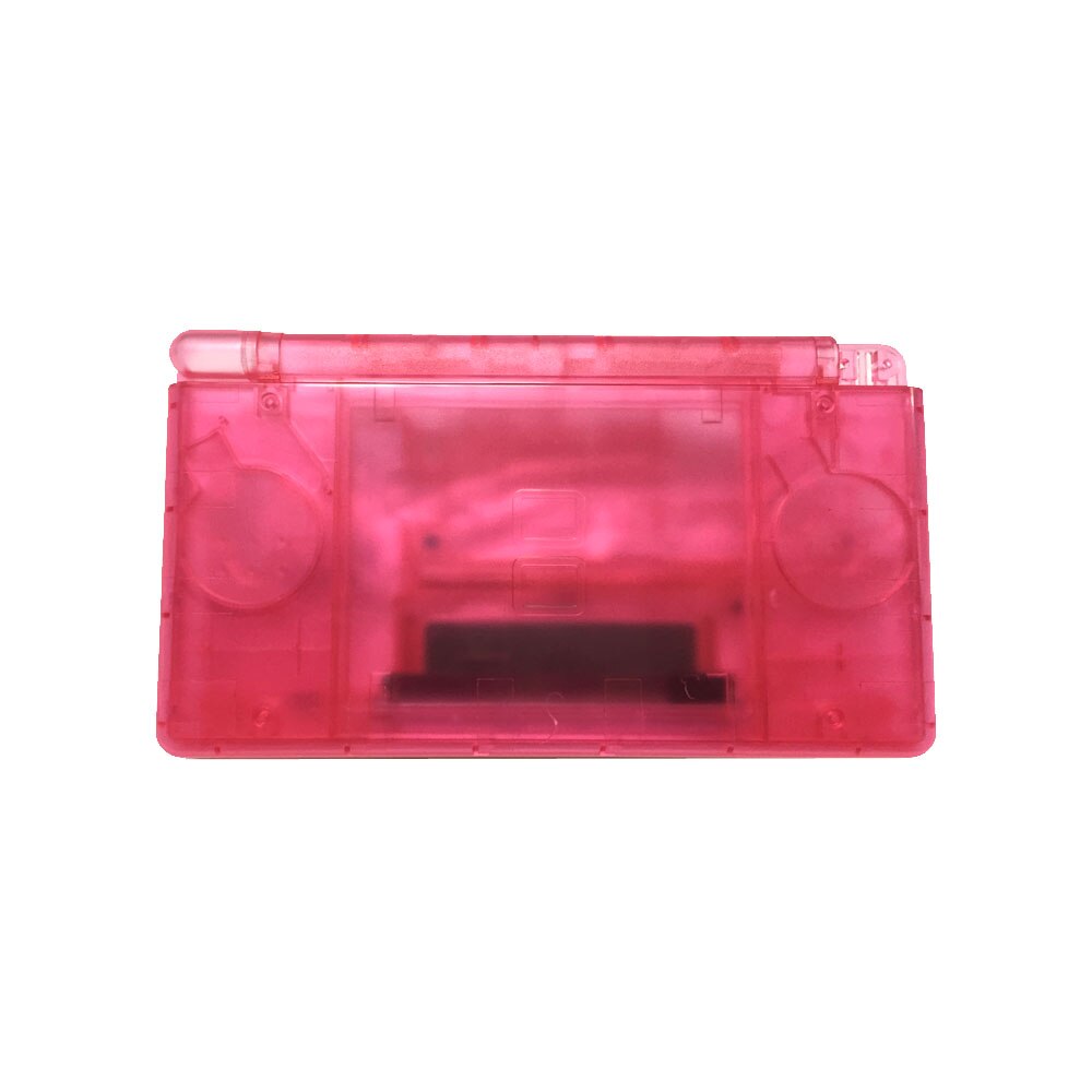 Multiple Colour Game Case Shell for Nintend DS Lite Replacement Clear Crystal Full Housing Box Cover For N DSL: Transparent Red