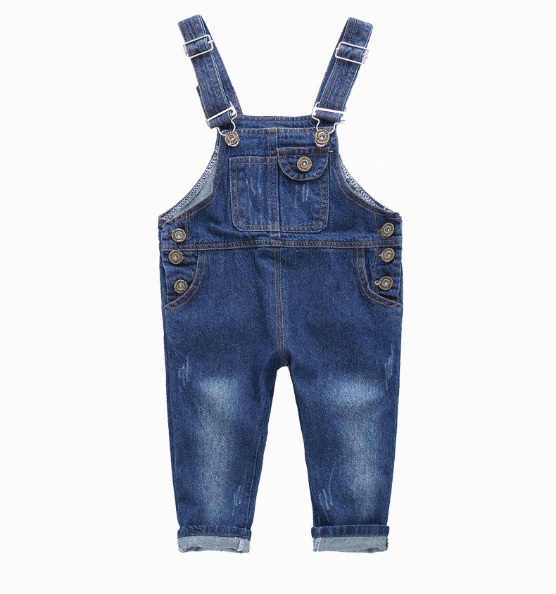 BEKE MATA Denim Overalls For Children Autumn Cotton Baby Boy Overalls Solid Jean Kids Overalls Girl Kid Trousets For 1-8Y: 5T