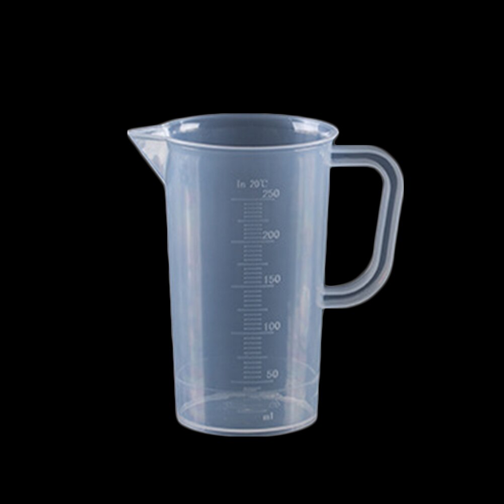 Nuttig Maatbeker Clear Plastic Bakken Keuken Koken Voor Meel Suiker Au: 250ML with handle