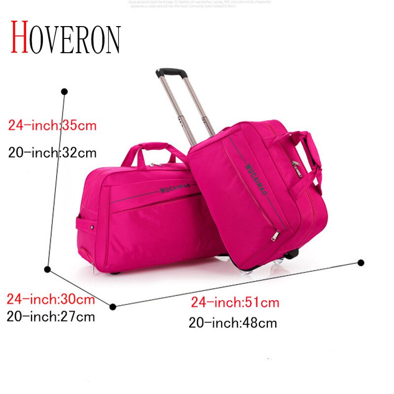 20-24 tommer dame rejse trolley taske herre kuffert bagage taske stor kapacitet med hjul rejsetaske rulle kuffert