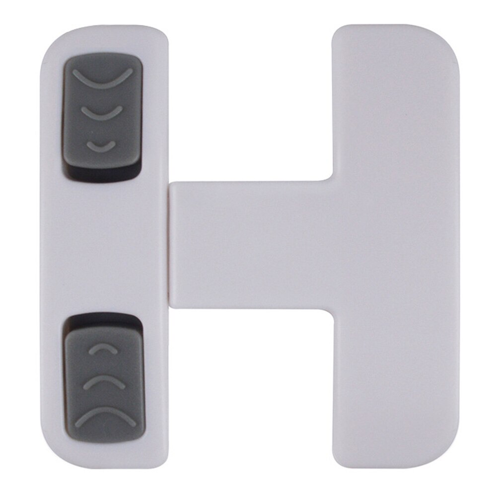 Limitador de ventana y llave de refrigerador para niños, pegamento trasero, cerradura de nevera práctica, protección de seguridad, fácil de instalar, puerta de congelador de armario: Blanco