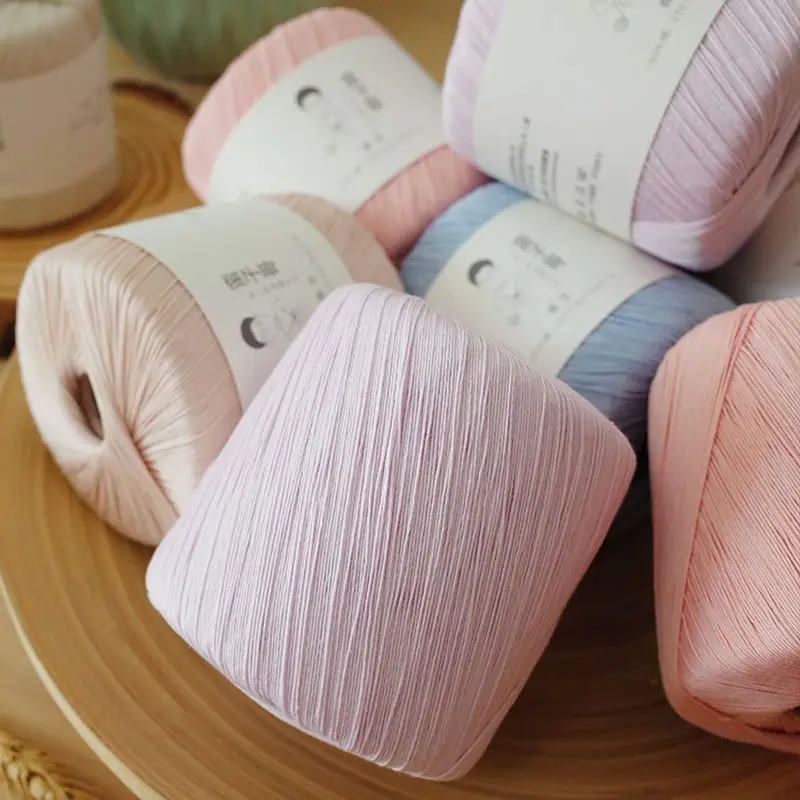 Pure Cotton Fine Thread Size 8 Lace Thread Crochet Needle Fine Yarn Spring Summer Hand Woven Rod Needle Thread Crochet Yarn