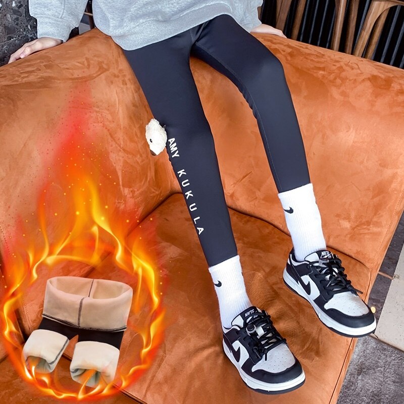 School Kids Seamless Leggings High Waisted Teenage Girls Sports Leggings With Bear Girls Fitness Yoga Pants Girl Sport Leggings