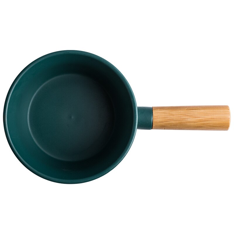 Nordic Salad Bowl Dessert Cup Soup Bowl Wooden Handle 450ml Oat Meal Breakfast Yogurt Bowl Ins