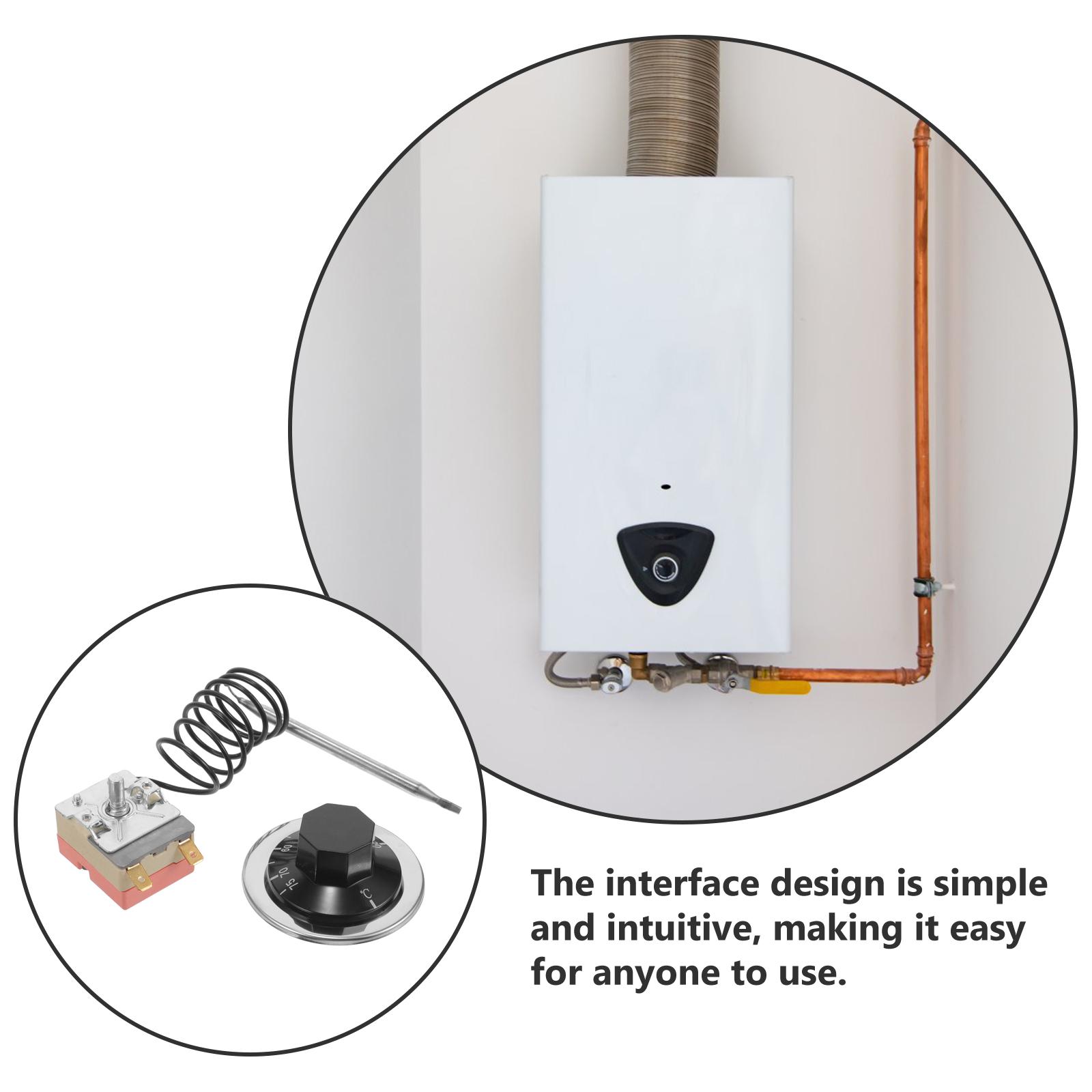 Mechanischer Thermostatregler, 30 bis 75 Grad, einstellbarer Temperaturschalter, Ofen, Kühlschrank, Heizung, Kapillarsteuergerät