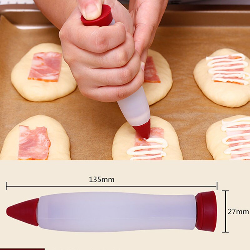 Silicone Food Writing Pen Chocolate Decorating Tools Cake Mold Cookie Icing Piping Pastry Nozzles Baking Tools for Cakes