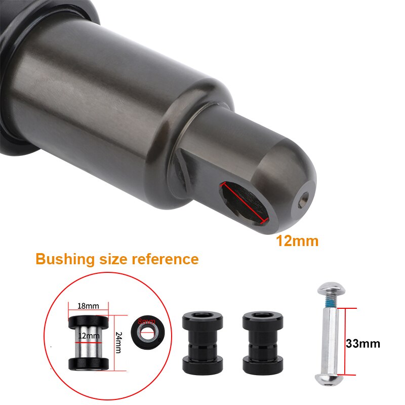 MEROCA – amortisseur arrière de vélo, 125/150/165/190mm, pour Scooter électrique, vtt, avec ressort à huile