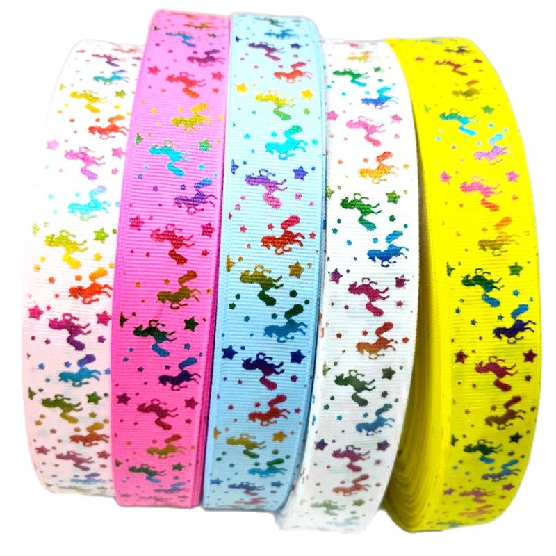 Kerst Lint Hl 5 Yards 25 Mm Stamping Grosgrain Linten Bruiloft Decoratie Diy Naaien Ambachten Voor Maken Haar bows