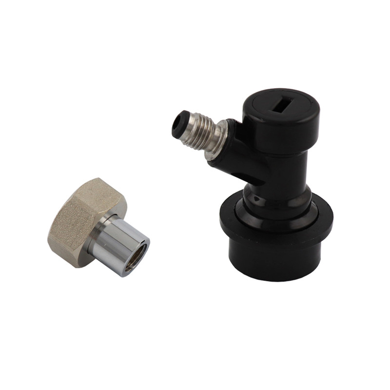 Adaptador de desconexión rápida para grifo de cerveza, Conector de bloqueo de Pin de bola para grifo dispensador de cerveza casera: Ball connect set