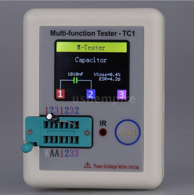 LCR-TC1 / LCR-T7 TFT Transistor Tester - Capacitance ESR Meter MOSFET Checker