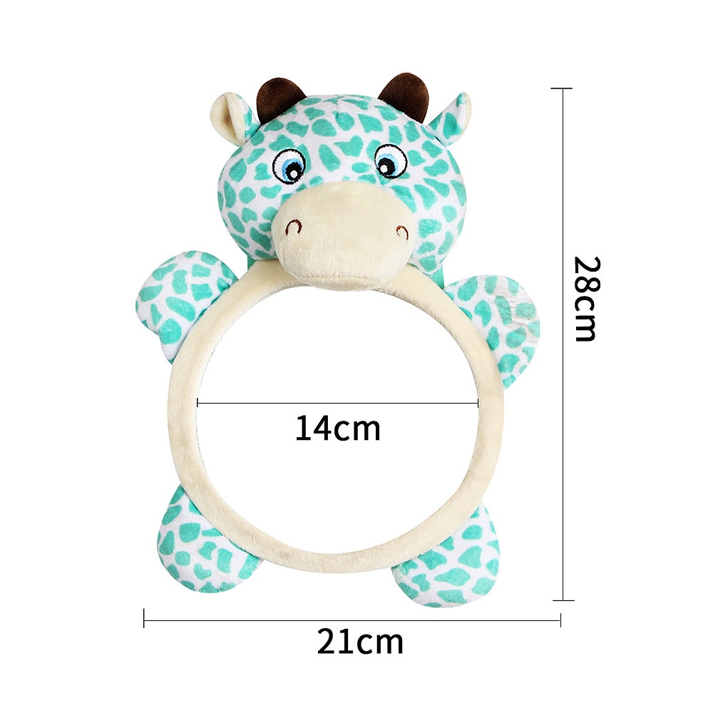 Vauvan takapeili säädettävä söpö auto vauvan peili turva auton takaistuimen näkymä vauvan peili lapselle taapero lapsen auton sisustus