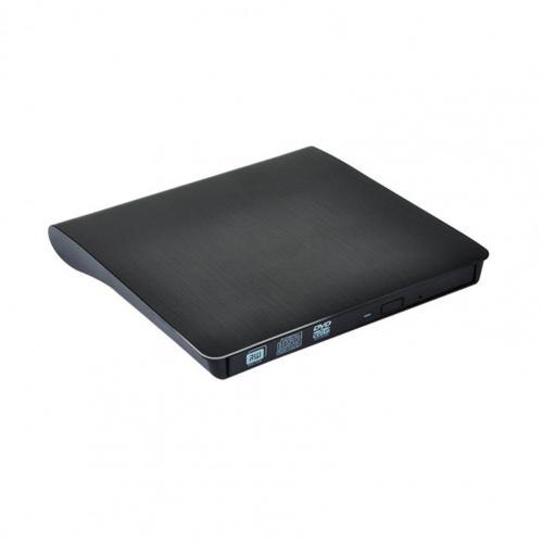 USB 3.0 DVD-ROM Optical Drive External Slim CD ROM Disk Reader Desktop PC Laptop Tablet DVD Player: black