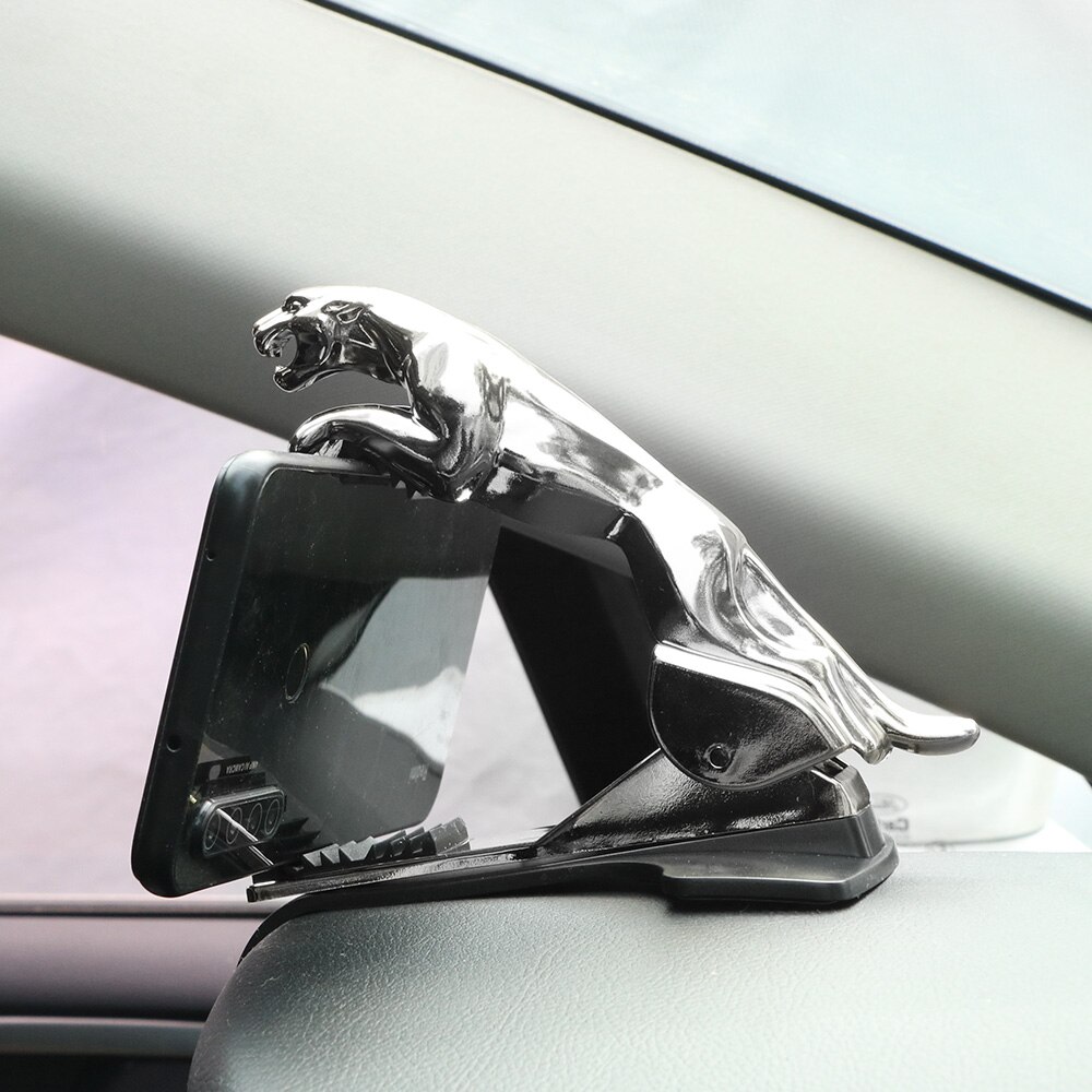 FORAUTO Clip de montaje ajustable coche soporte GPS soporte para teléfono móvil Universal leopardo coche soporte de teléfono