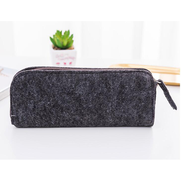 Smiple Effen Kleur Etui Zwart/grijs Pencilcase Estuches School Pennenbakje Potlood Tas Schoolbenodigdheden Student Briefpapier: 3