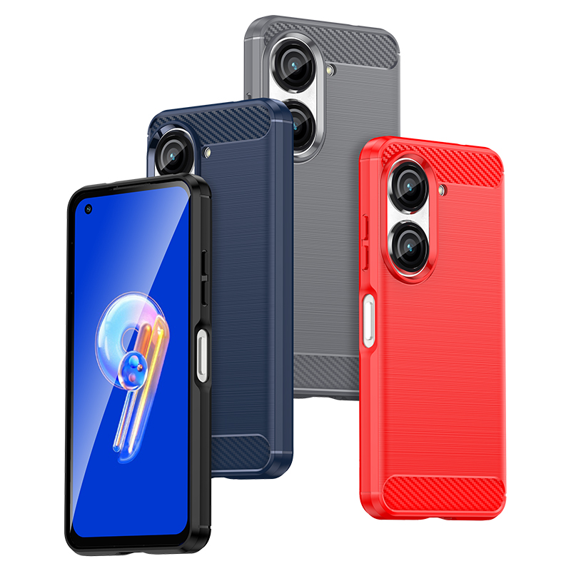 Schokbestendige beschermhoes voor de asus zenfone 9 10 inclusief zachte hoesjes.