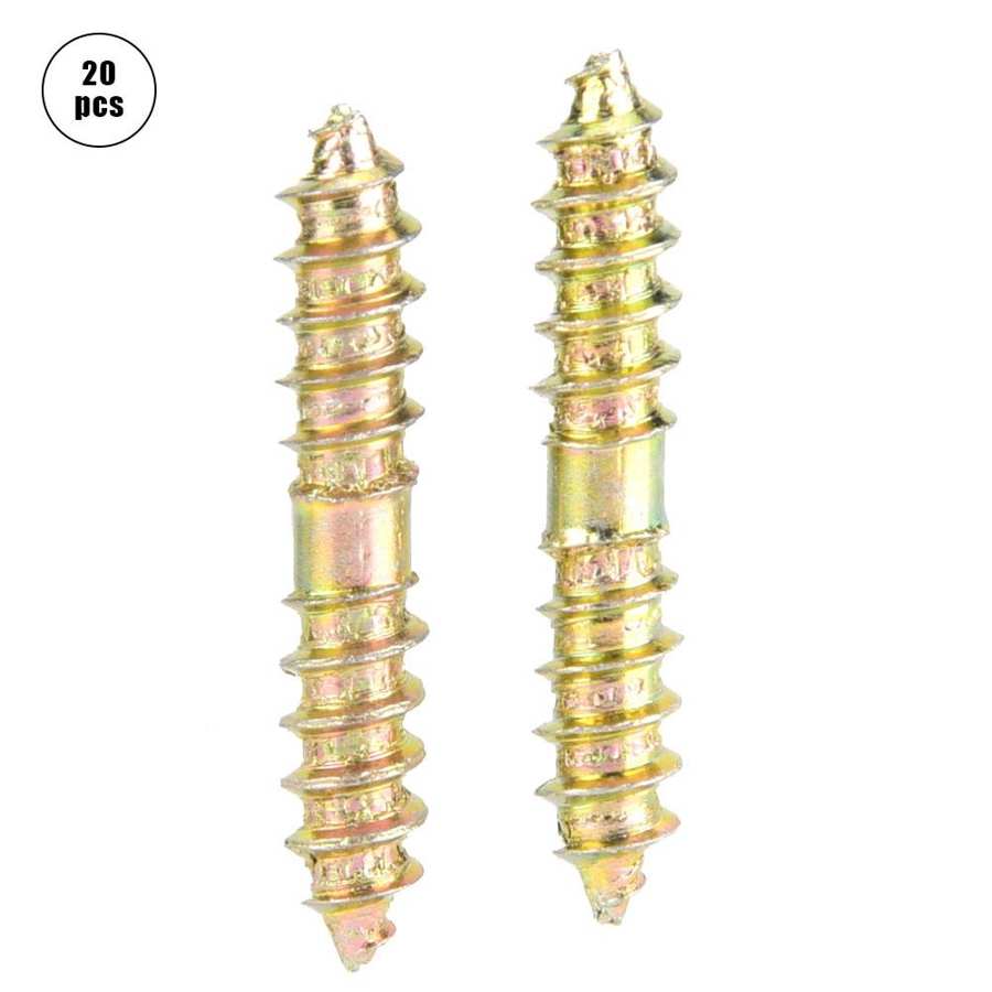 Självgängande gängad skruv 30mm förzinkning fixerande pluggskruv hangänga 5mm dia gängad skruv för trä till trä
