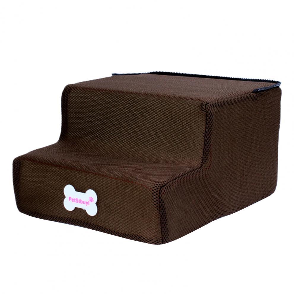 Dog Climbing Ladder Safe Pet Ladder 12 Colors Climbing Durable Sturdy Dog Climbing Ramp: Coffee