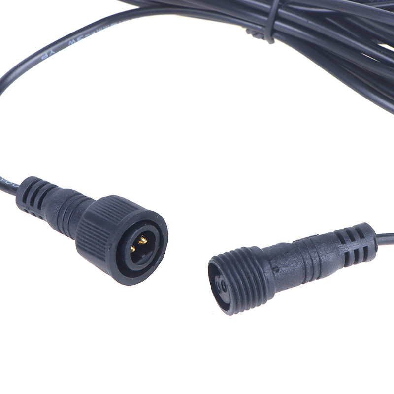 5 Meter Verlengkabel Voor Zonne-Energie Schijnwerper Waterdichte Kabel 2 Pin Mannelijke Naar Vrouwelijke Connector Schijnwerper Universele 5 M Kabel
