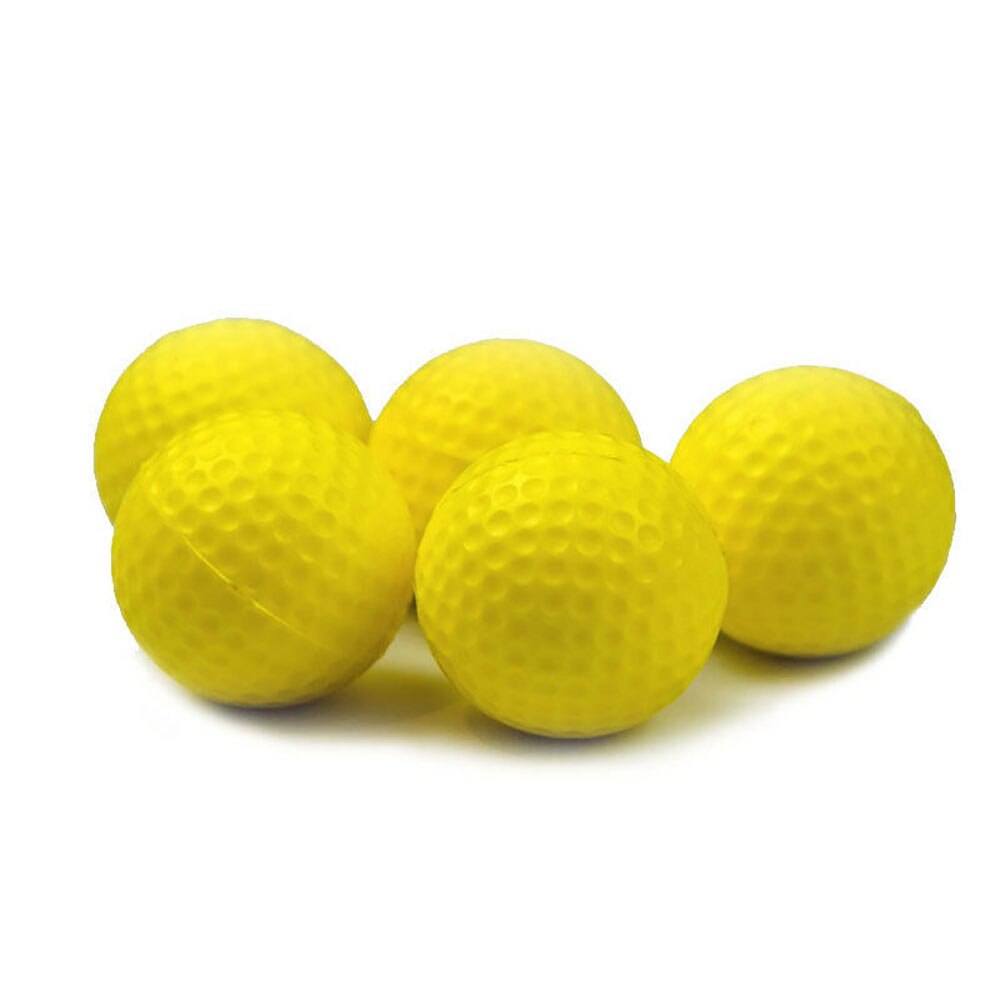 Øve golfbolde 10 stk gul skum golfbold til indendørs træning