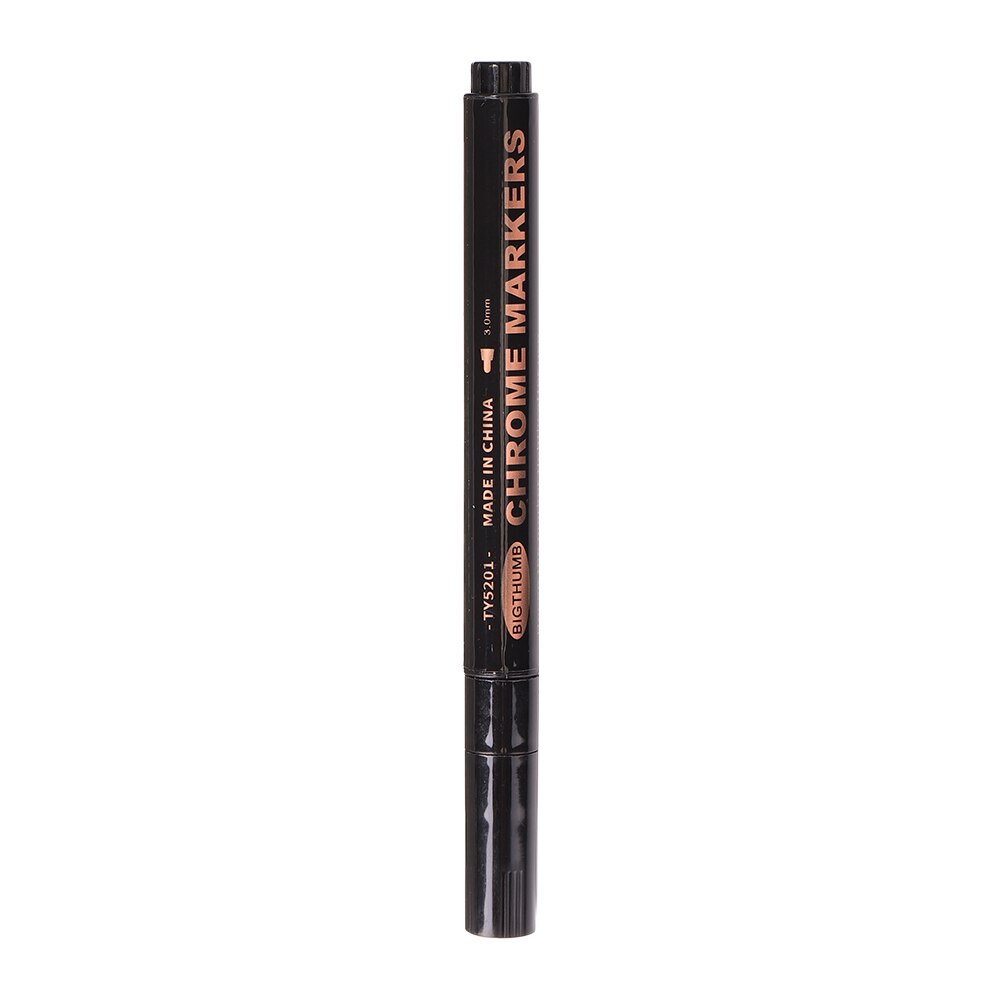 Rotulador de espejo para manualidades, acabado cromado metálico con rotulador, resistente a los rayos UV y al agua, para garabatos: 0.7mm Copper