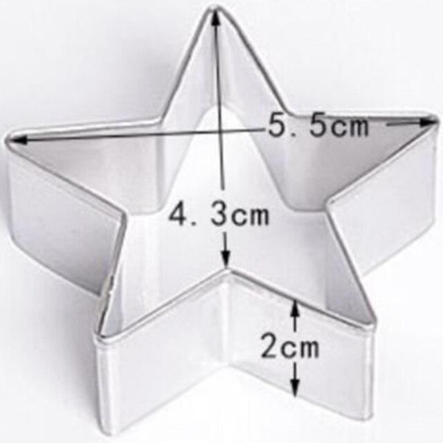 1PC Cookie Cutter Biscuit Press Stamp Embosser Sugar Pasty Cake DIY Baking Mould Pasteleriay Reposteria Accesorios Baking Tools: star