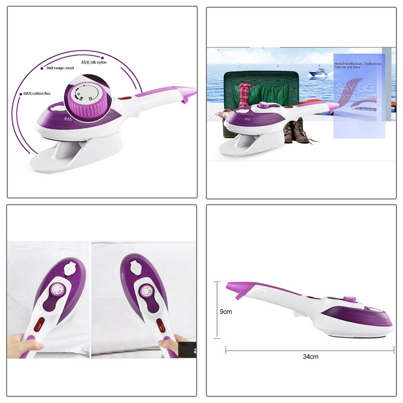 Clothes Portable Handheld Glide Garment Steamer,Home Held Hang Machine Steam Ironing Electric Iron