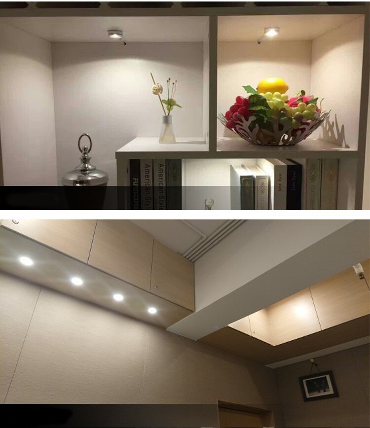 Projecteur LED Usb 5V 0.5W Slim 8mm, Mini Focus, éclairage de comptoir, lampe de cuisine d&#39;hôtel